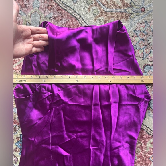 Zara satin Festive Days midi cocktail dress sz XL - Picture 6 of 7